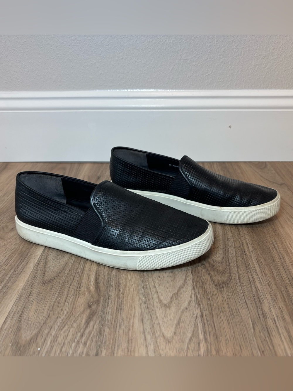 Vince Blair Slip-On Perforated Leather Sneakers